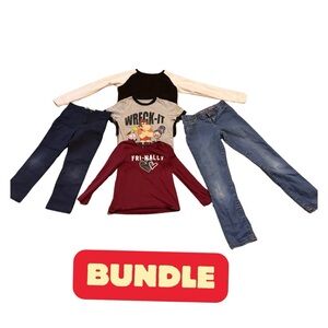 Assorted Girls Tops and Jeans. From sizes 8 and 10